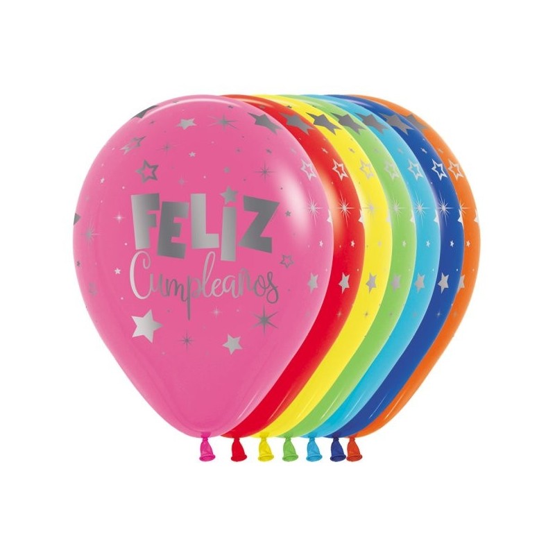 B/12 Globo Feliz Cumple Metal B/12 Globo Feliz Cumple Metal
