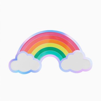 P/6 Plato Forma Arcoiris 30Cm