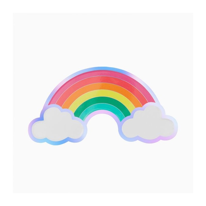 P/6 Plato Forma Arcoiris 30Cm
