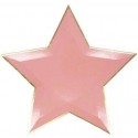 P/6 Plato Esrella Rosa 27X27 P/6 Plato Esrella Rosa 27X27