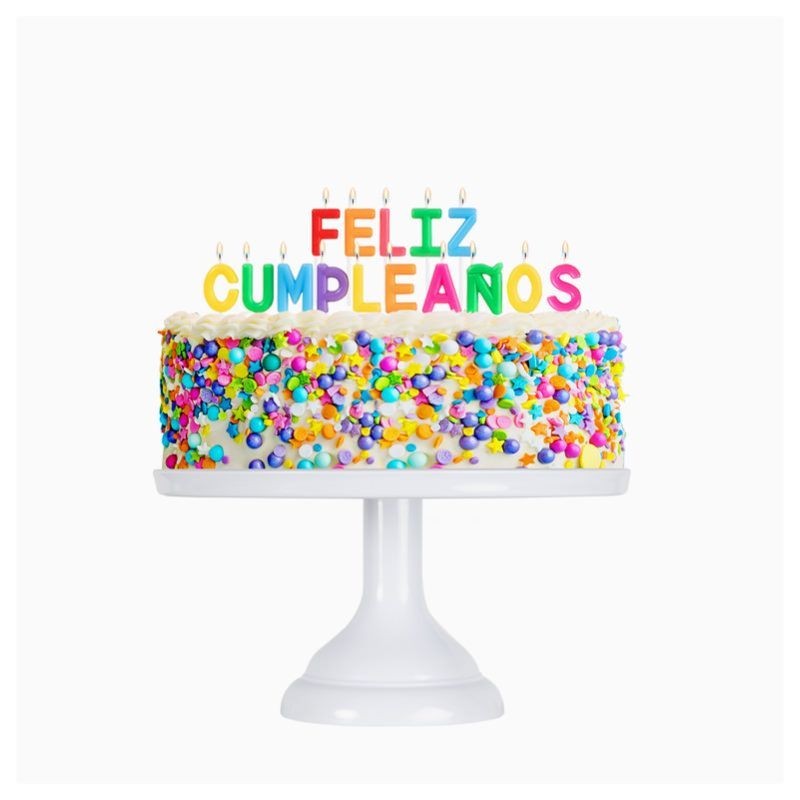 Velas "Feliz Cumpleaños"3Cm