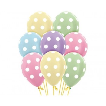 B/12 Globo R12 Satin Puntos Bl