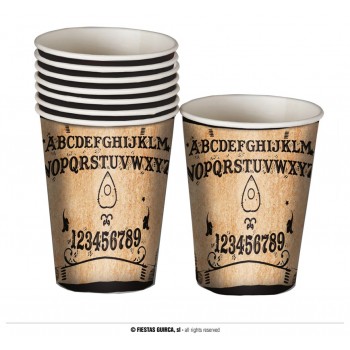 P/6 VASOS OUIJA 9CM
