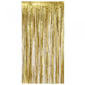 CORTINA ORO METAL 2MX1M