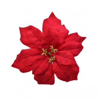 PONSETIA ROJA C/CLIP 16CM