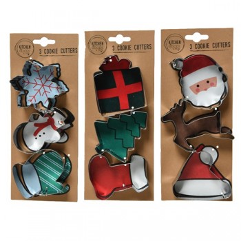 P/3 MOLDES GALLETAS NAVIDAD