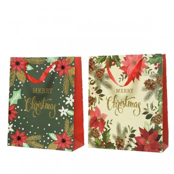 BOLSA 8X18X24 FLOR DE PASCUA