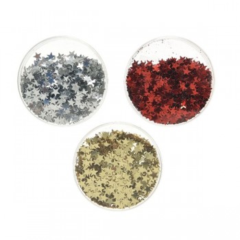 ESTRELLITAS 20GR ORO/PLATA/ROJ