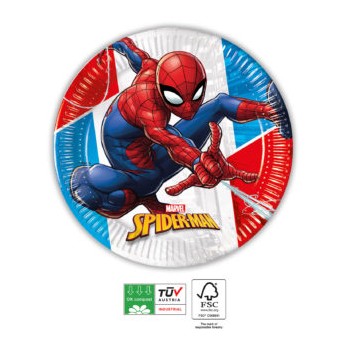 P/8 Plato 20Cm Spiderman Compo