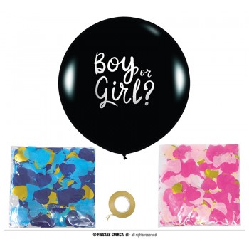 Globo Gig.Boy Or Girl Confetti
