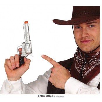 PISTOLA VAQUERO PLATA 24CM
