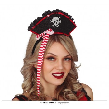 DIADEMA MINI SOMBRERO PIRATA