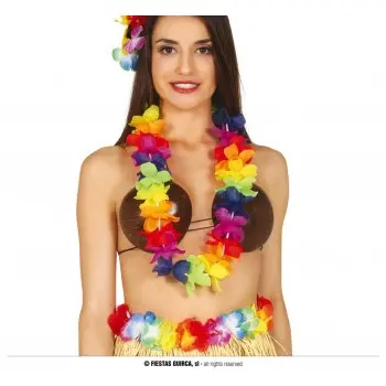 COLLAR HAWAIANO MULTICOLOR
