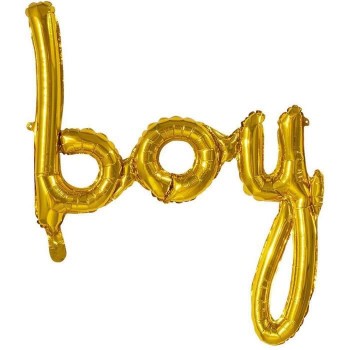 Globo Letras"Boy"Oro