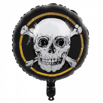 GLOBO 18"CALAVERA PIRATA