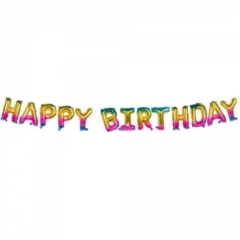 GUIRN.GLOBOS LETRAS HAPPY BDAY
