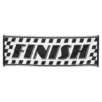 CARTEL"FINISH" TELA 74X22CM