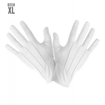 PAR GUANTES BLANCOS XL