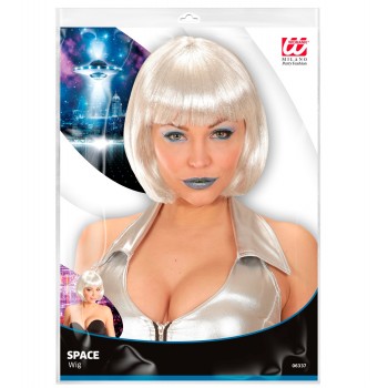 PELUCA BLANCA CORTA ESPACIAL