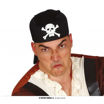 Sombrero Pirata Tela Negro