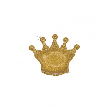 GLOBO CORONA ORO 75X58CM