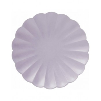 P/8 PLATO FLOR 23CM LAVANDA