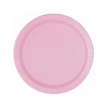 P/8 PLATO 18CM ROSA PASTEL