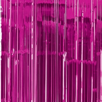 DECO. CORTINA METAL ROSA FUERT