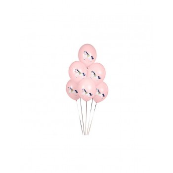 GLOBO 12"ROSA CABALLO BLANCO