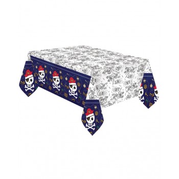 MANTEL PAPEL MAPA PIRATA