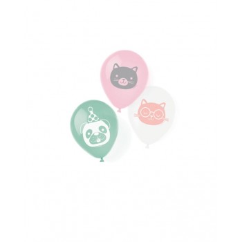 P/6 GLOBOS PERROS Y GATOS