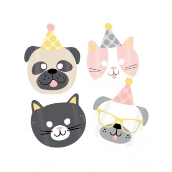 P/8 MASCARAS PERROS Y GATOS