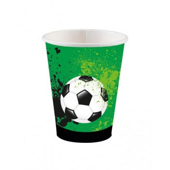 P/8 VASOS FUTBOL PAPEL