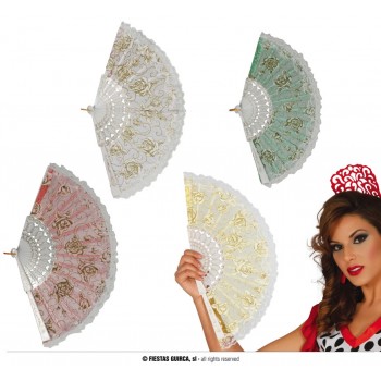 ABANICO COLORES 23CM