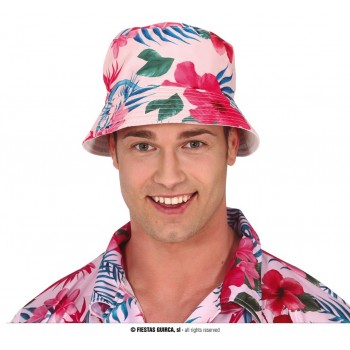 GORRO TELA HIBISCOS