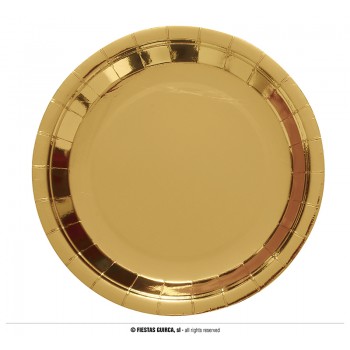 P/6 PLATO 23CM ORO