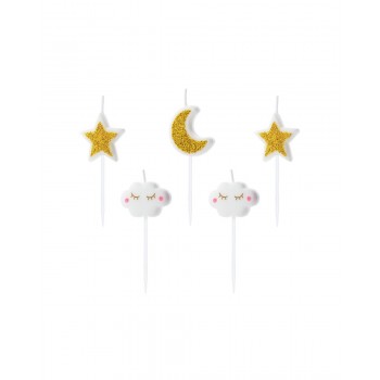 P/5 VELAS NUBES Y ESTRELLAS