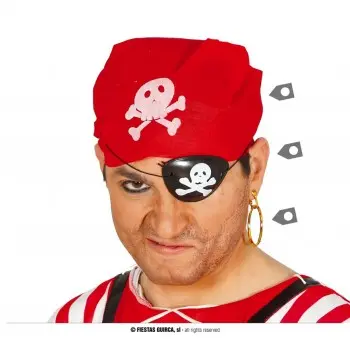PAÑUELO C/PARCHE+ARO PIRATA
