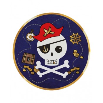 P/8 PLATO 23CM MAPA PIRATA