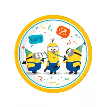 P/8 PLATO 23CM MINIONS