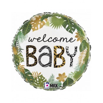 GLOBO 18"WELLCOME BABY JUNGLA