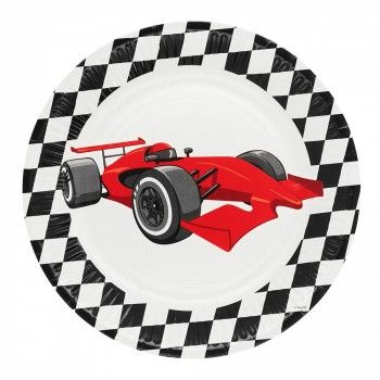 P/8 PLATO 23CM COCHE CARRERAS