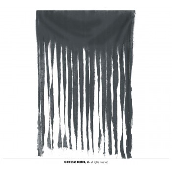 CORTINA GRIS HALLOWEEN 100X200