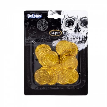 P/24 MONEDAS ORO PIRATA