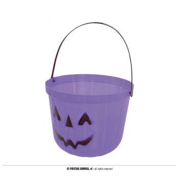 CUBO CALABAZA 20 CM LILA