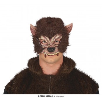 1/2 MASCARA HOMBRE LOBO PELO