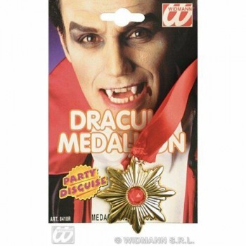MEDALLON DRACULA C/CINTA ROJA