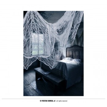 TELA HALLOWEEN BLANCA 76X228CM