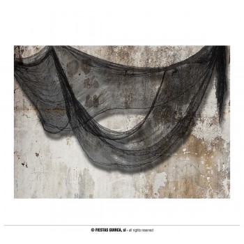 TELA HALLOWEEN GRIS 76X228