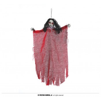 COLG.MUÑECA ROJA 60CM